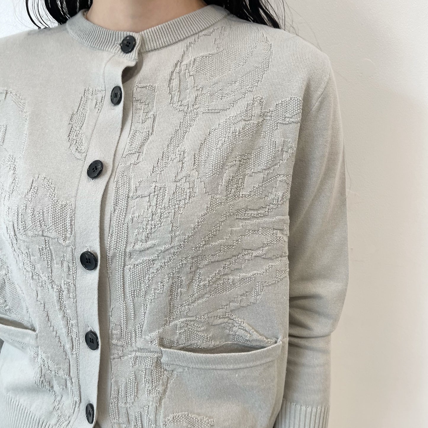 tulip cardigan / gray / チューリップカーディガン