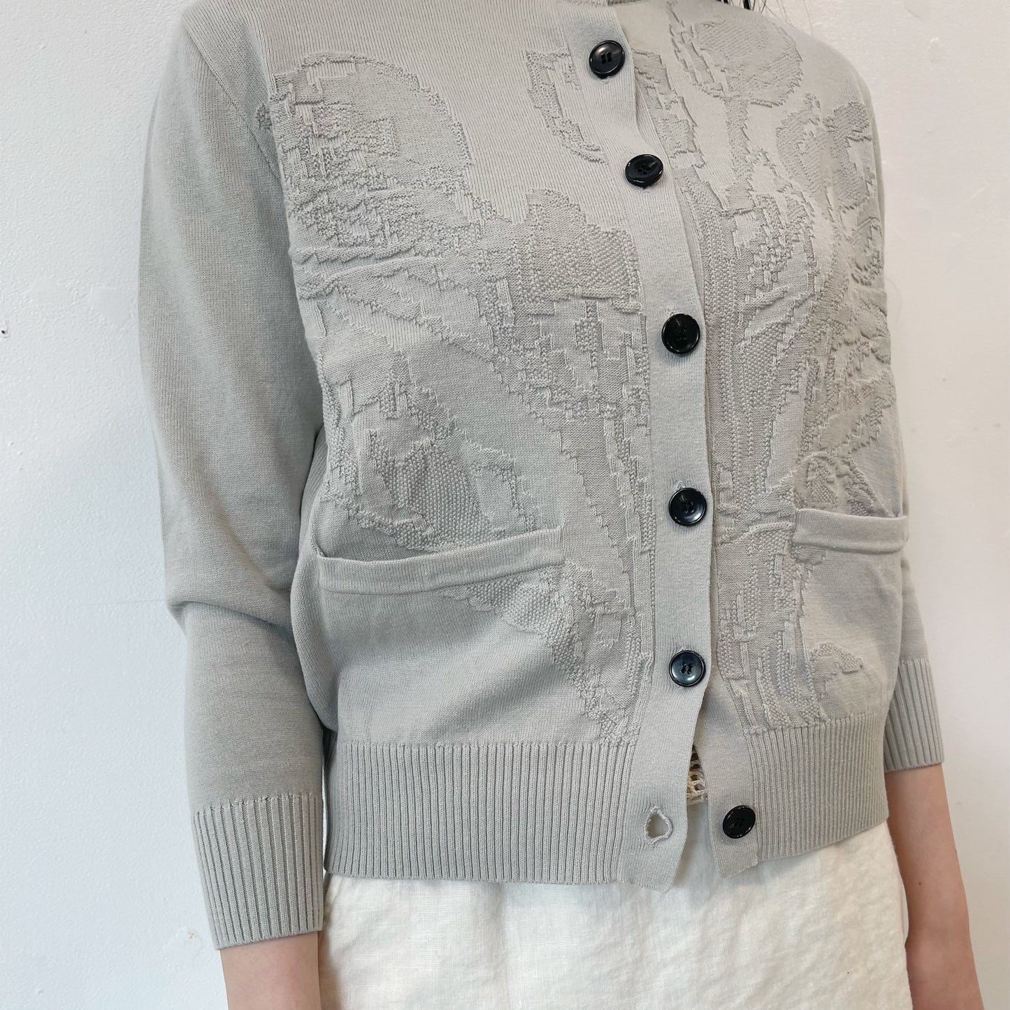 tulip cardigan / gray / チューリップカーディガン