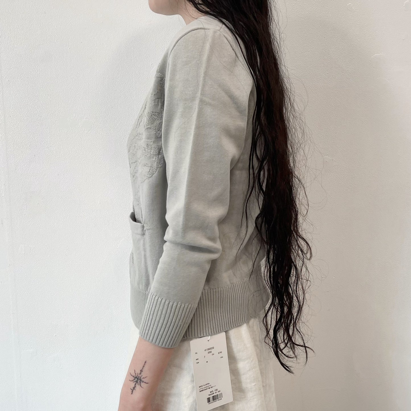 tulip cardigan / gray / チューリップカーディガン