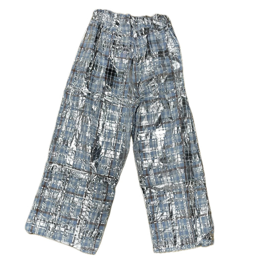 Mirror Trousers / Check × Silver / ミラートラウザー