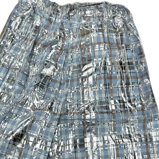 Mirror Trousers / Check × Silver / ミラートラウザー