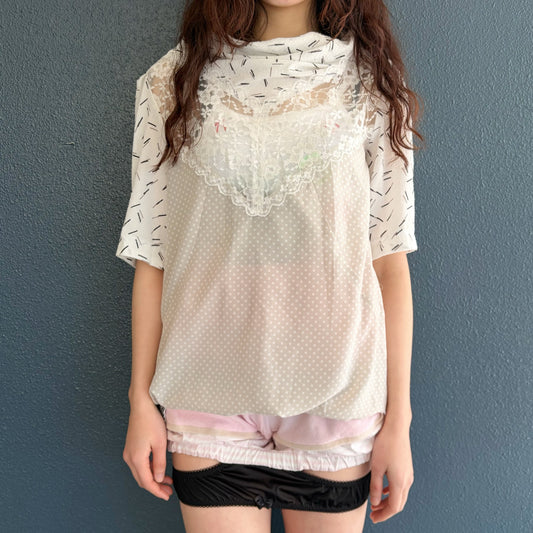 WORKING LADY DRESS / GRAY / ドレープトップ