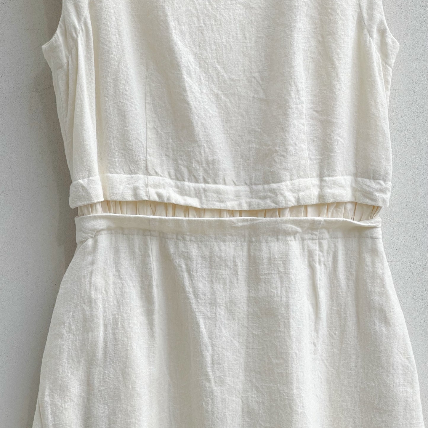 linen one piece / off white / リネンウールワンピース