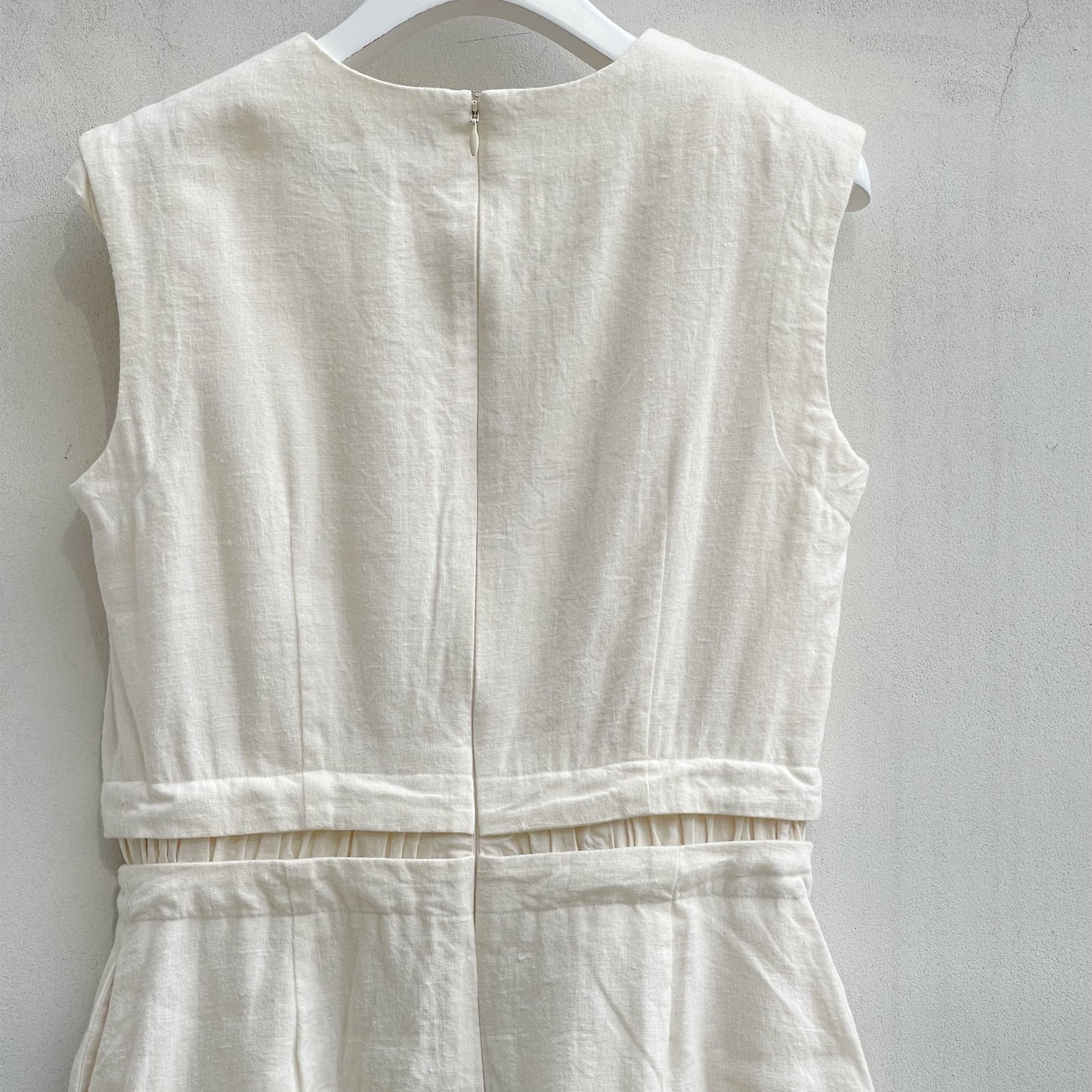 linen one piece / off white / リネンウールワンピース