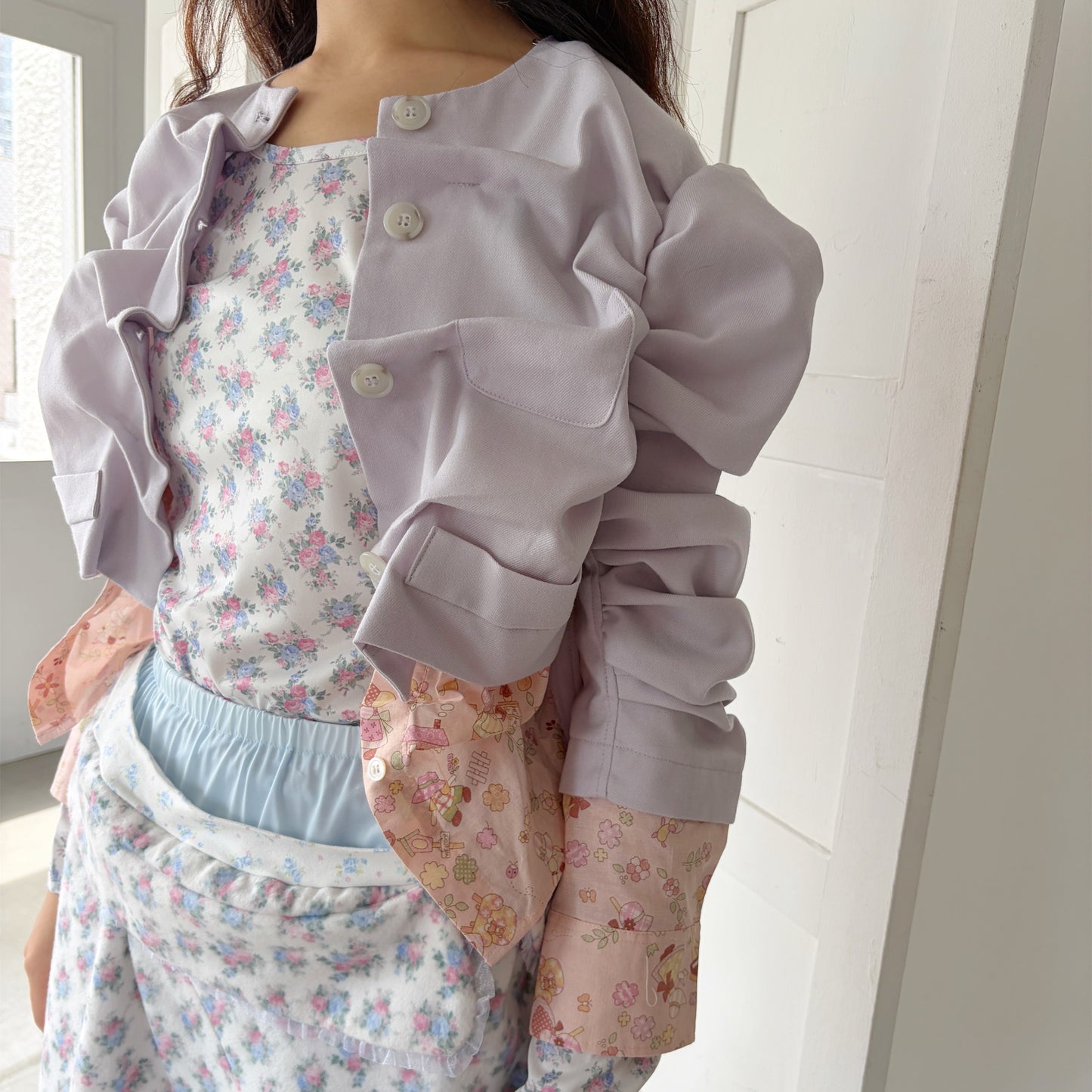 TOO BUSY JACKET / PURPLE / ショートジャケット