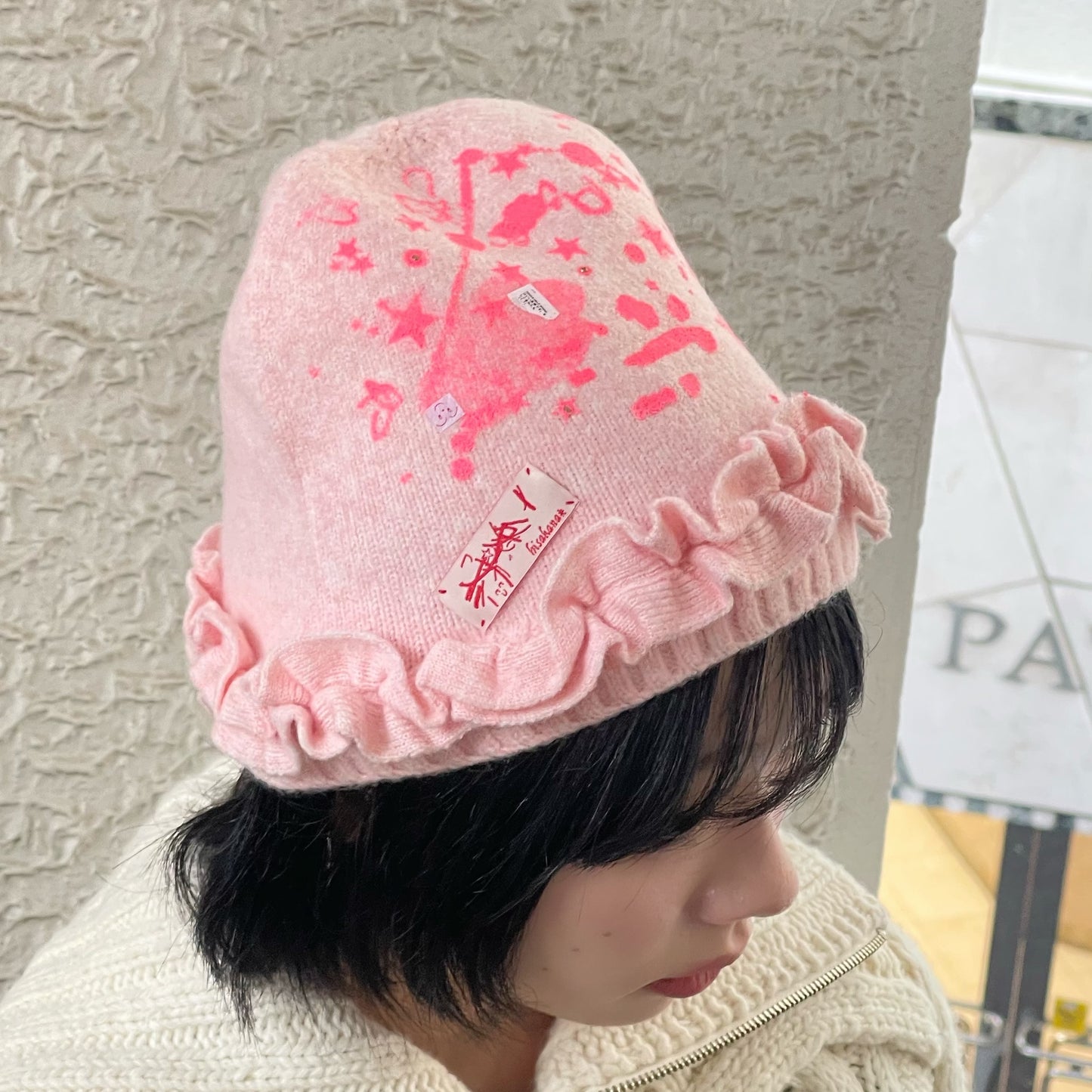 【SHEEP SOUVENIR】sheep vs winter knit cap / pink / ニットキャップ