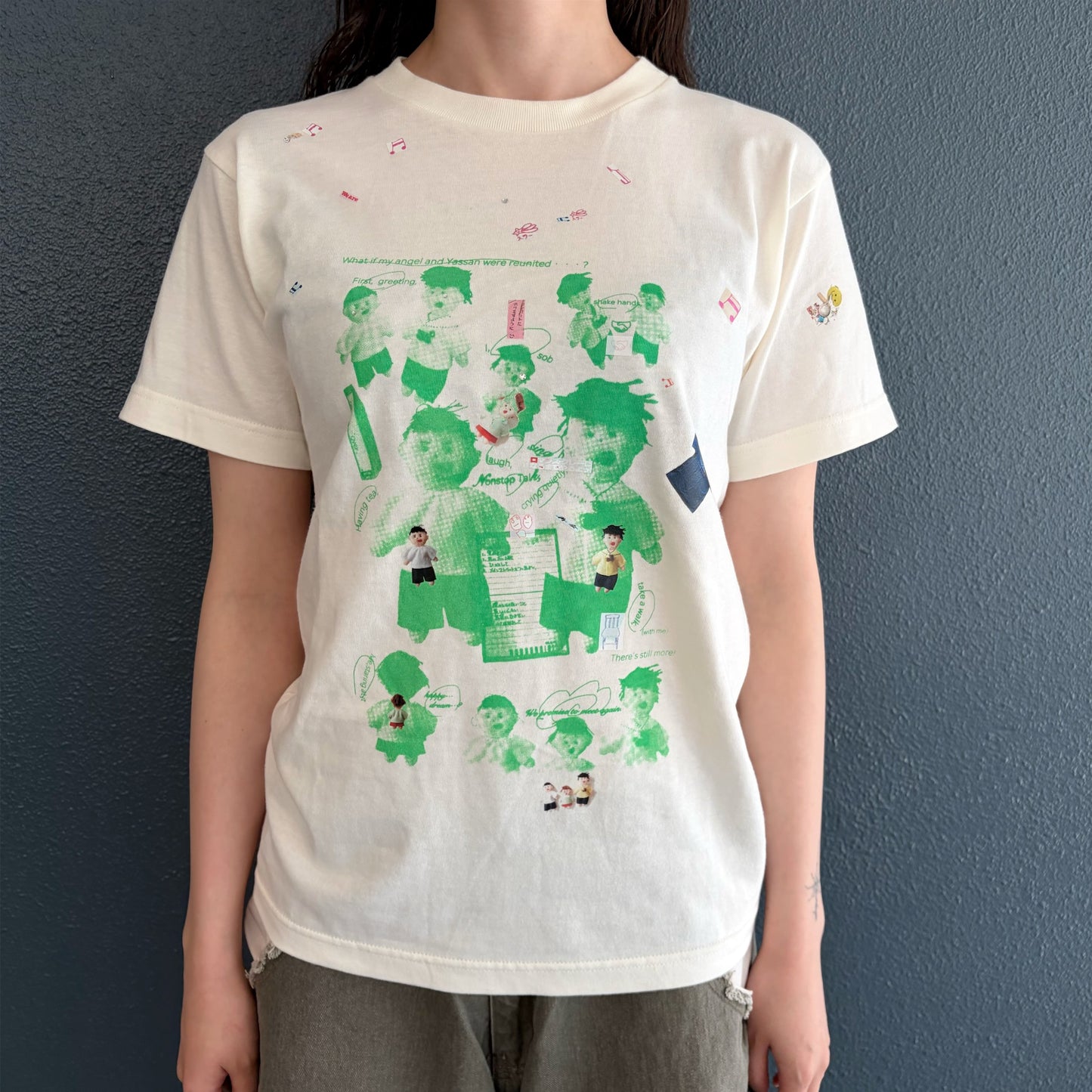 We are 友 T-shirt / Off white / プリントTシャツ