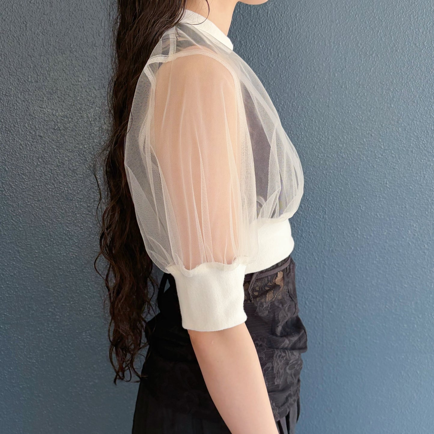 Tulle top / White / チュールトップ