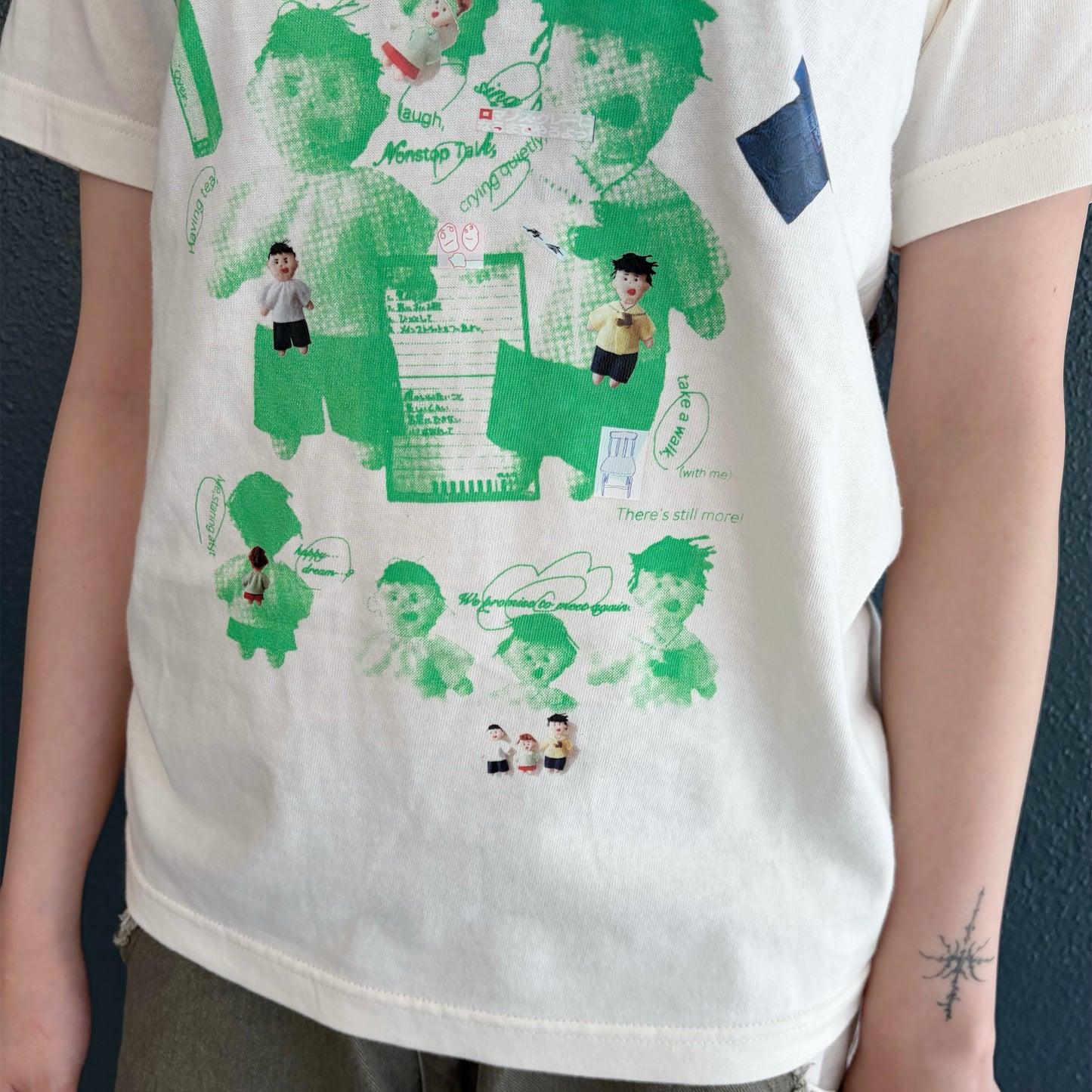 We are 友 T-shirt / Off white / プリントTシャツ