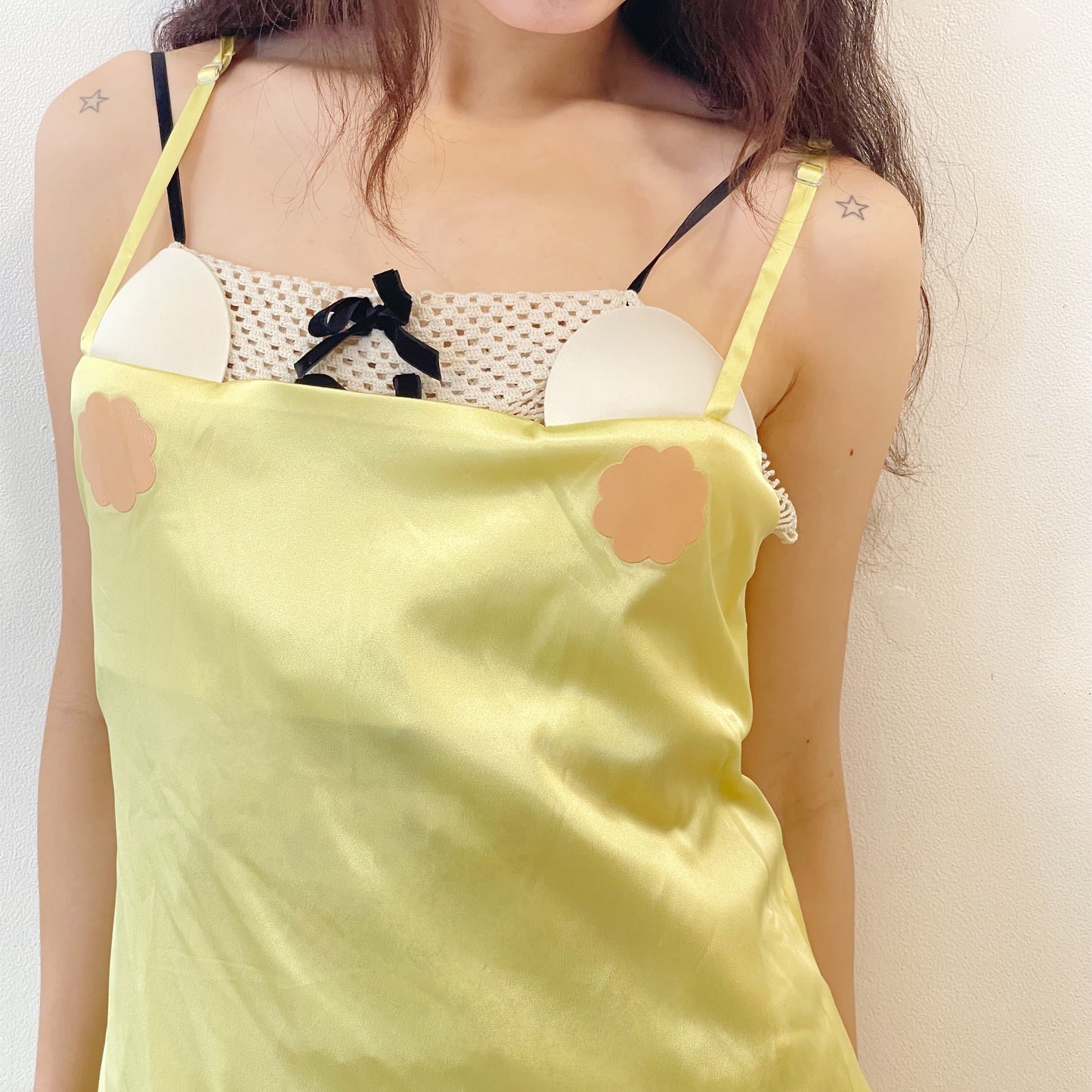 NIP DRESS / YELLOW / スリップドレス