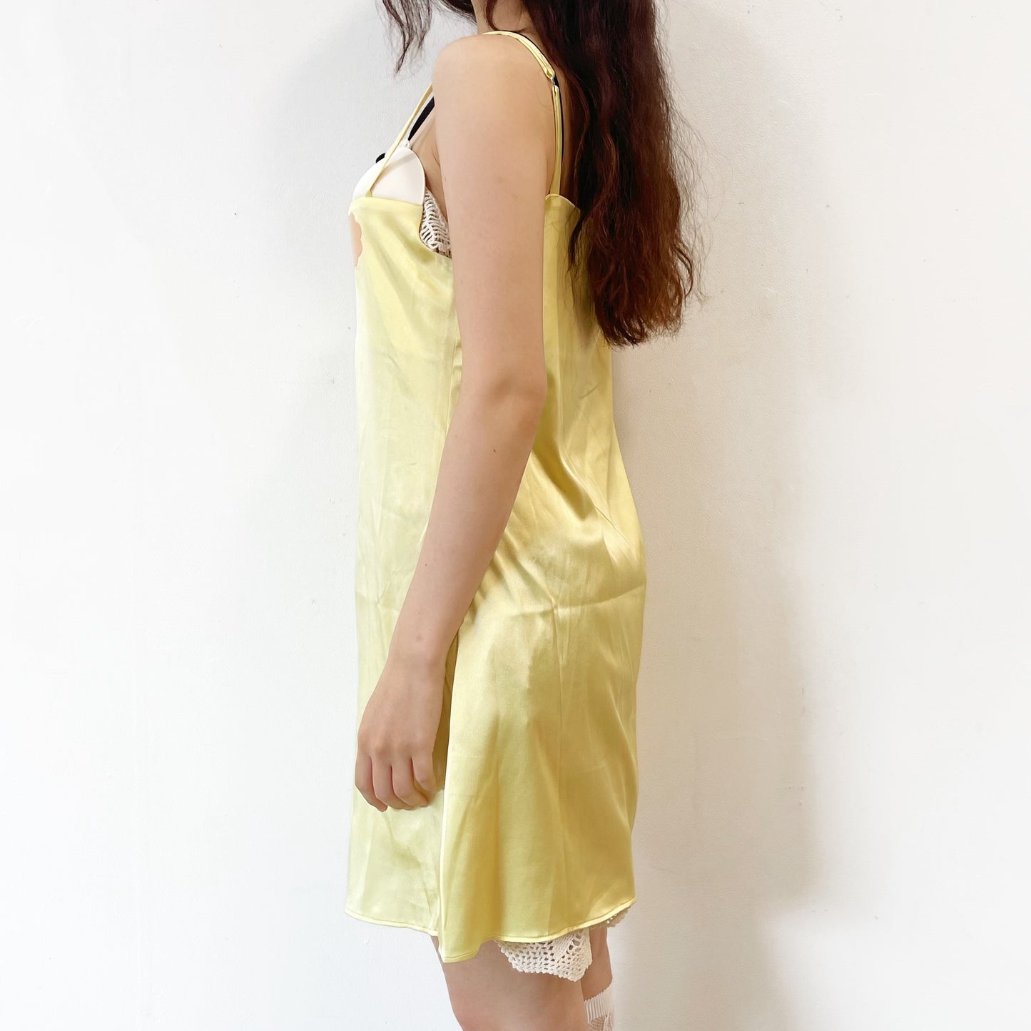 NIP DRESS / YELLOW / スリップドレス