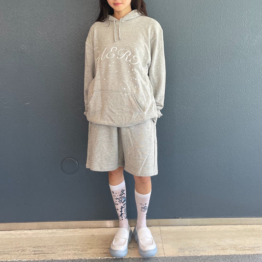 fa.e.rie DICE hoodie / grey / プリントフーディー