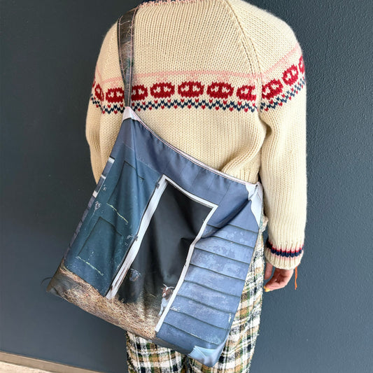 taffeta print shoulder bag / cow / タフタプリントショルダーバッグ