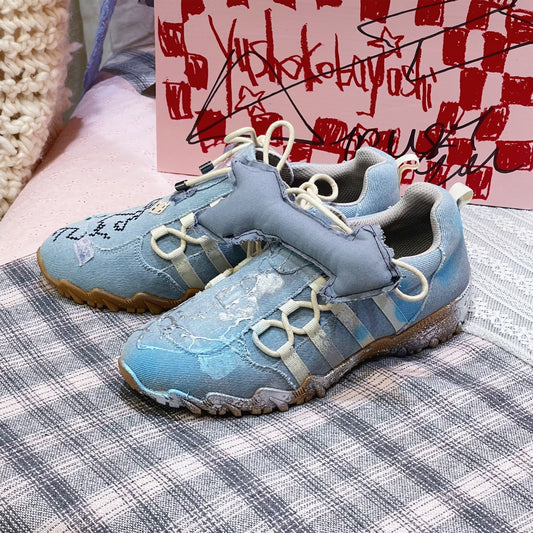 【Teji x yushokobayashiコラボレーションシューズ】Teji Double Bow / Denim / 24cm