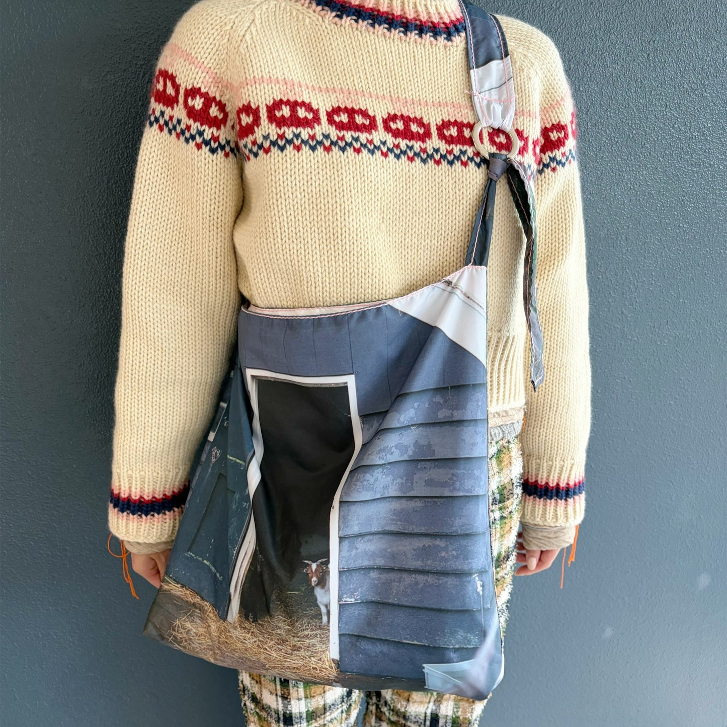taffeta print shoulder bag / cow / タフタプリントショルダーバッグ
