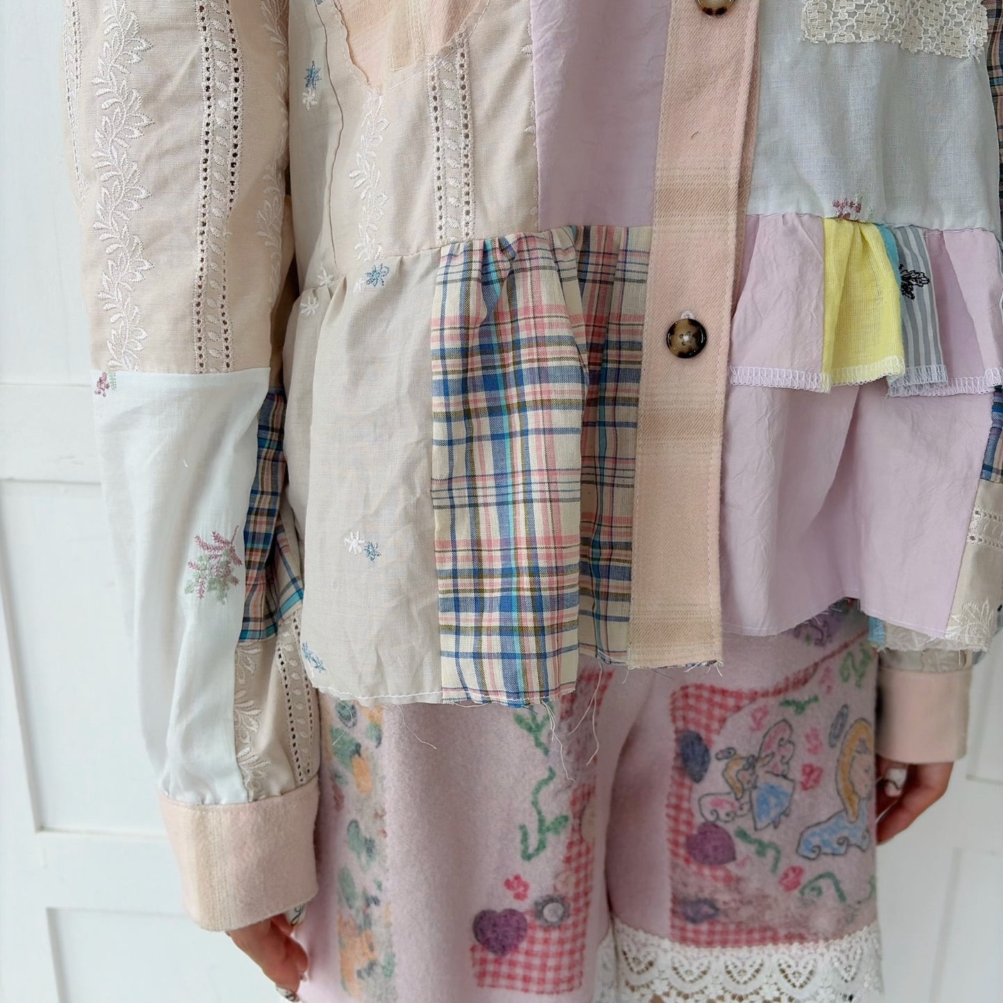 Patchwork shirt / Mix / パッチワークシャツ