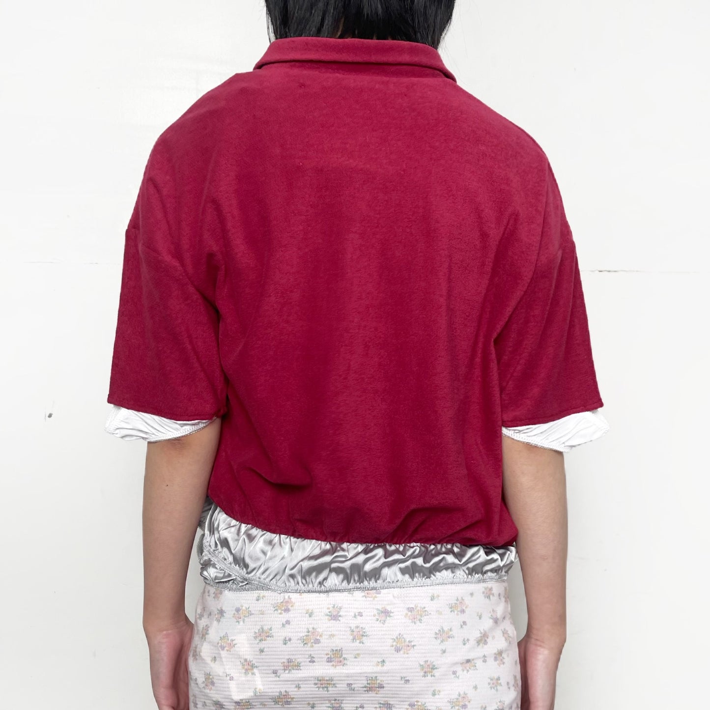 GYM UNIFORM TOPS WITH PANTY / WINE / ジムユニフォームトップ