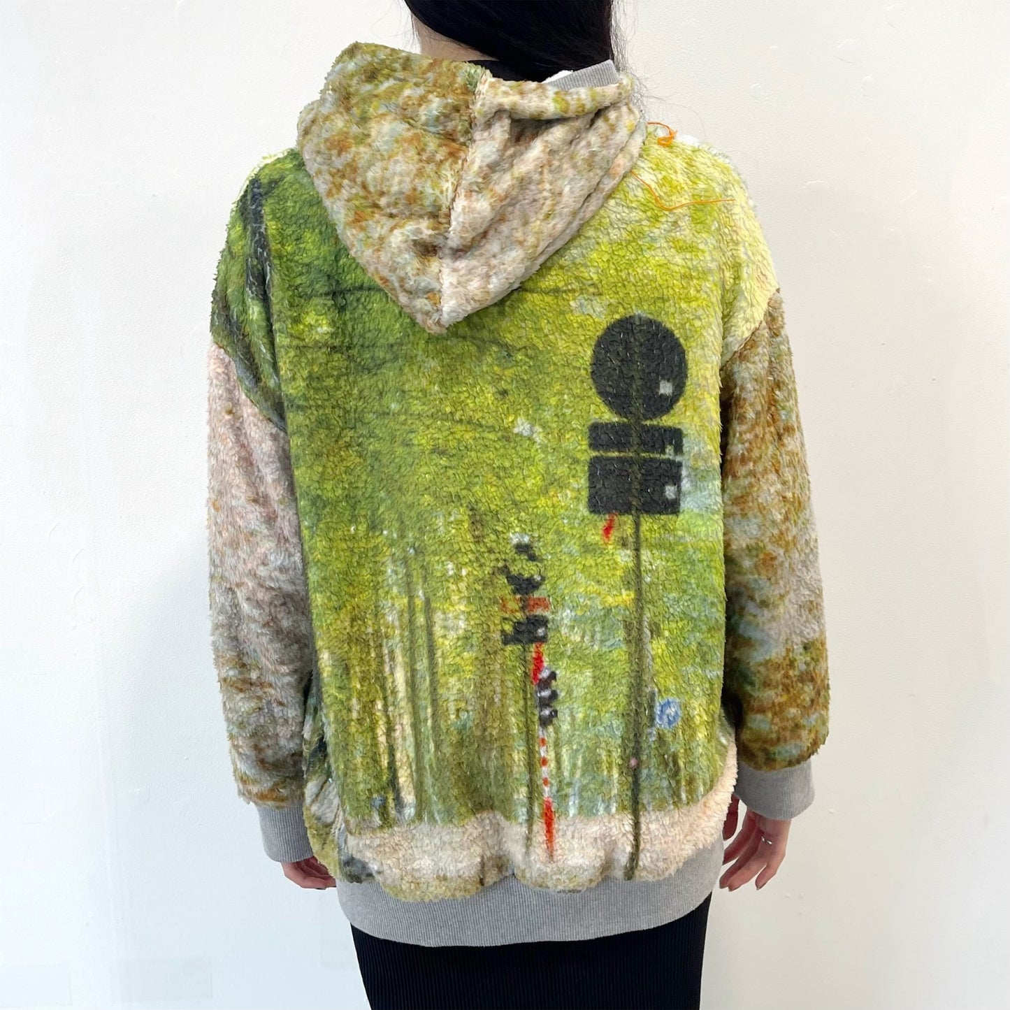 print boa hoodie /forest / プリントボアフーディー