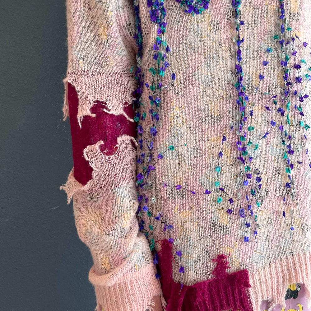 HO99O9 PULLOVER KNIT rurumu: COLLABORATION / BABY PINK / プルオーバーニット