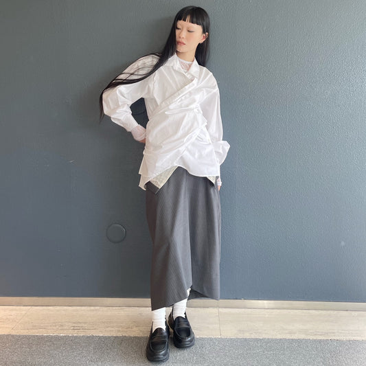 LOLA shirt / off white / シェイプシャツ