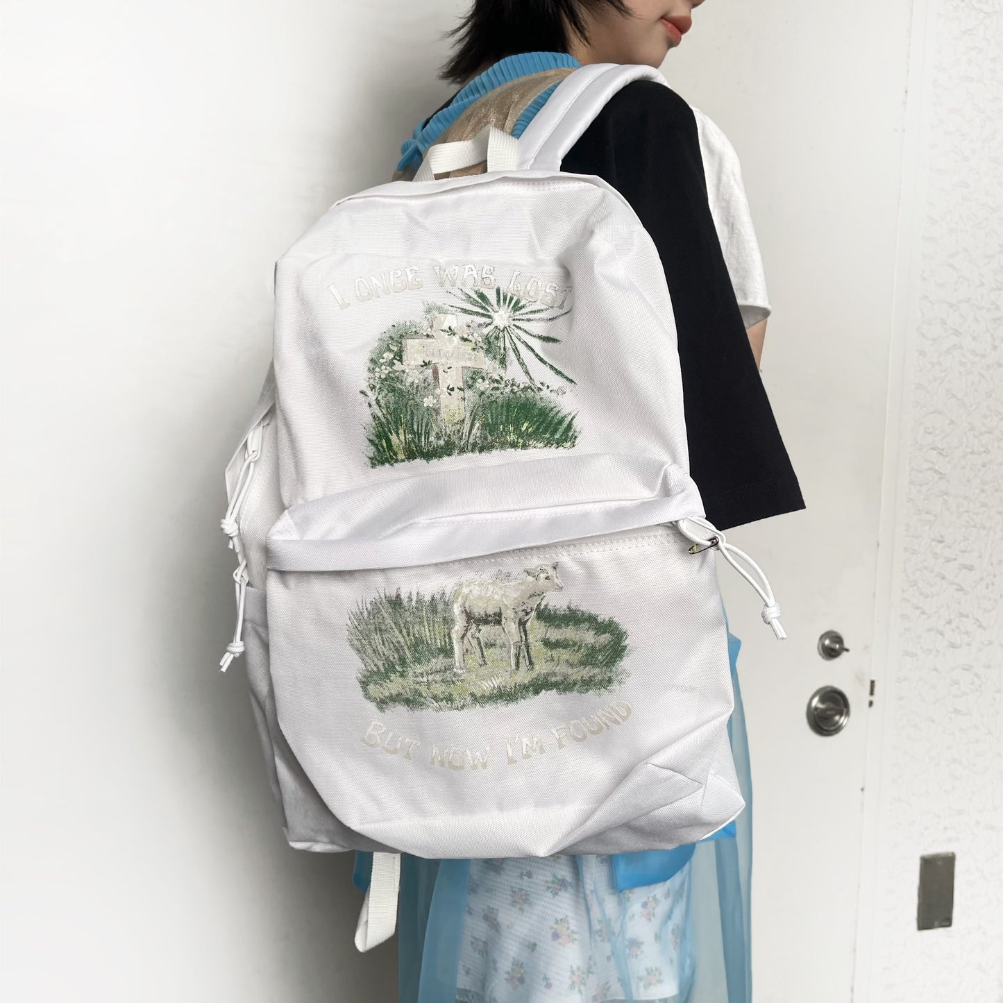 I'M FOUND BACKPACK / WHITE / グラフィックプリントバックパック