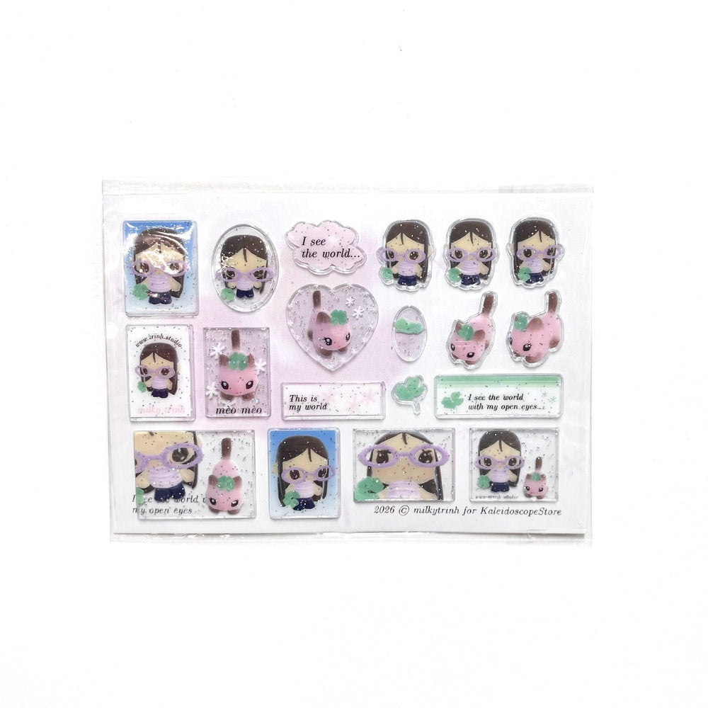 【milkytrinh】I see the world sticker / ステッカー