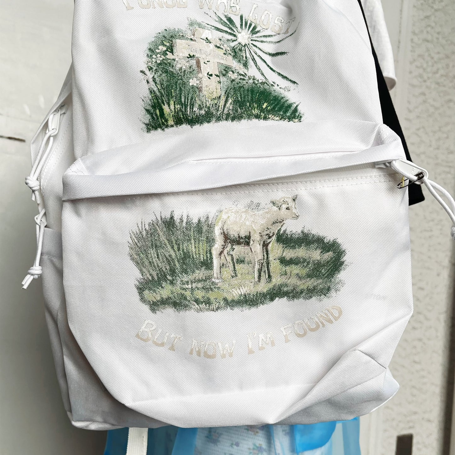 I'M FOUND BACKPACK / WHITE / グラフィックプリントバックパック