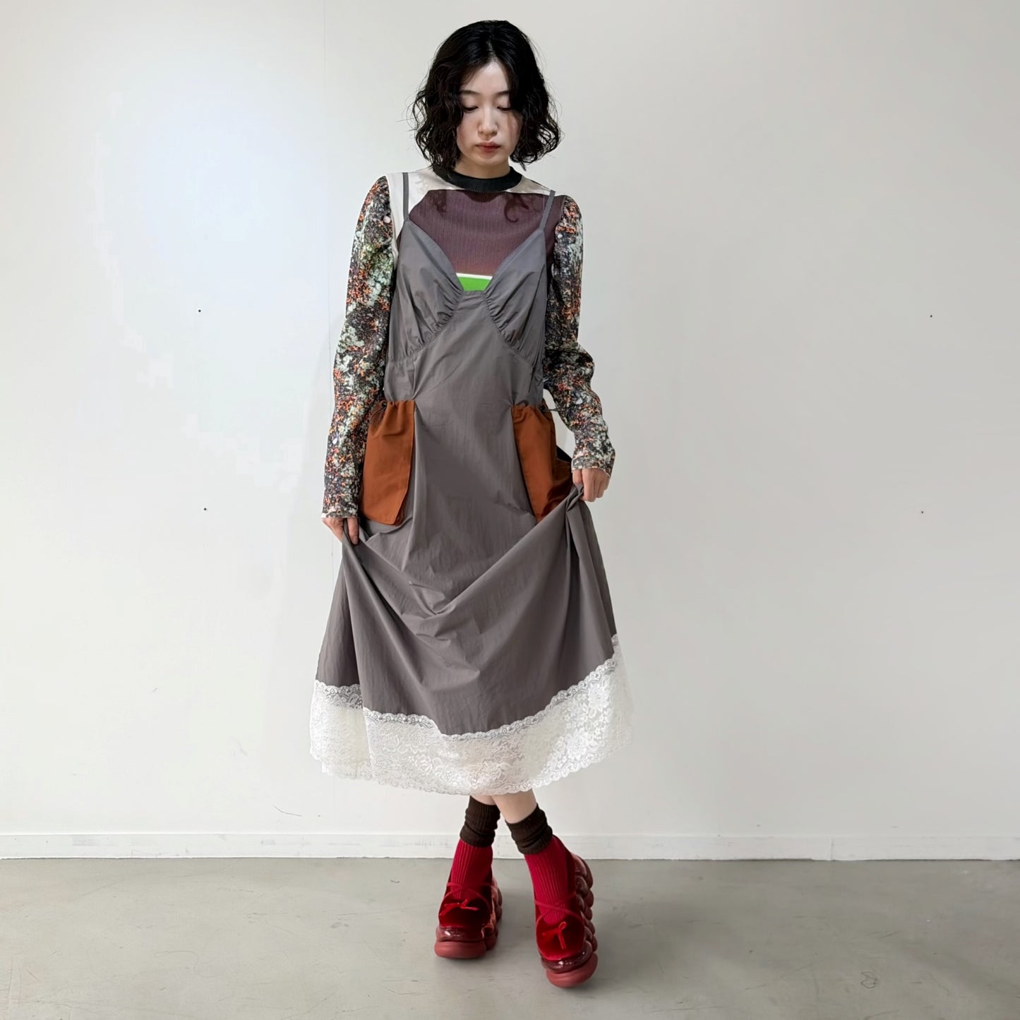JEWELRY ARK BALLERINA / RED / ソックスバレエシューズ