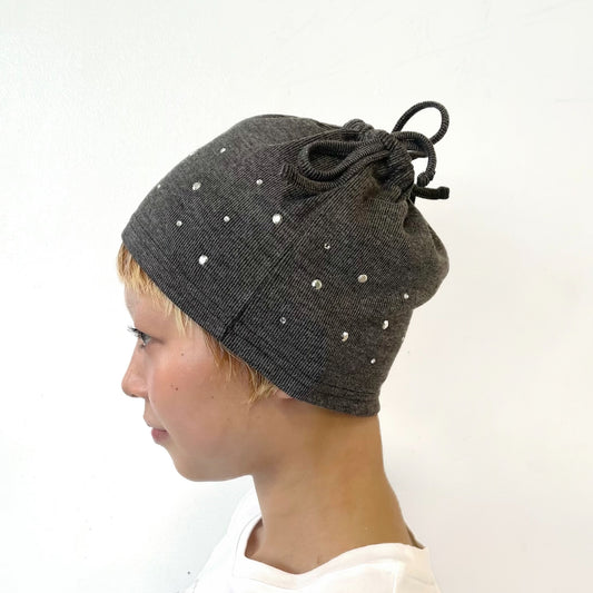 Hotfix Drawstring Beanie / Charcoal / ドローストリングビーニー
