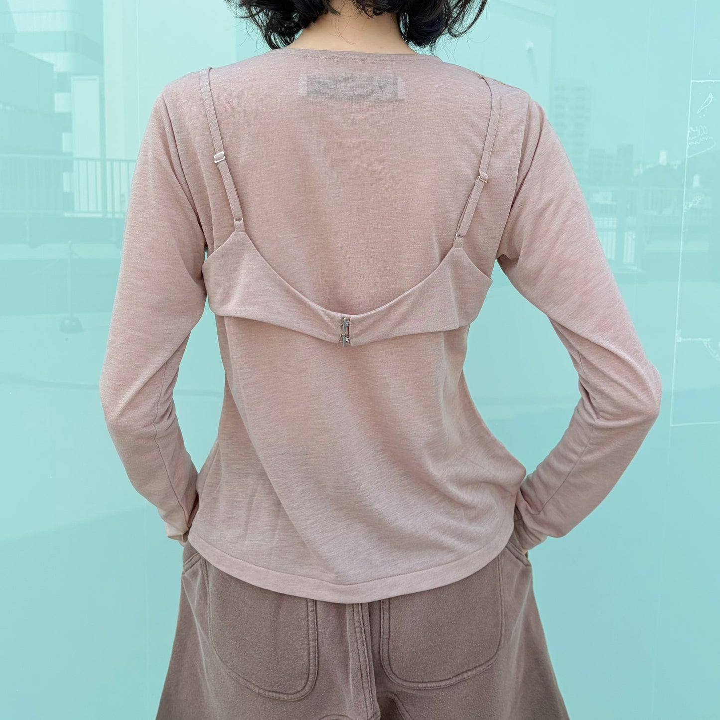 The Oopsie Bra cadi / MOCHA BEIGE / ボタンカーディガン