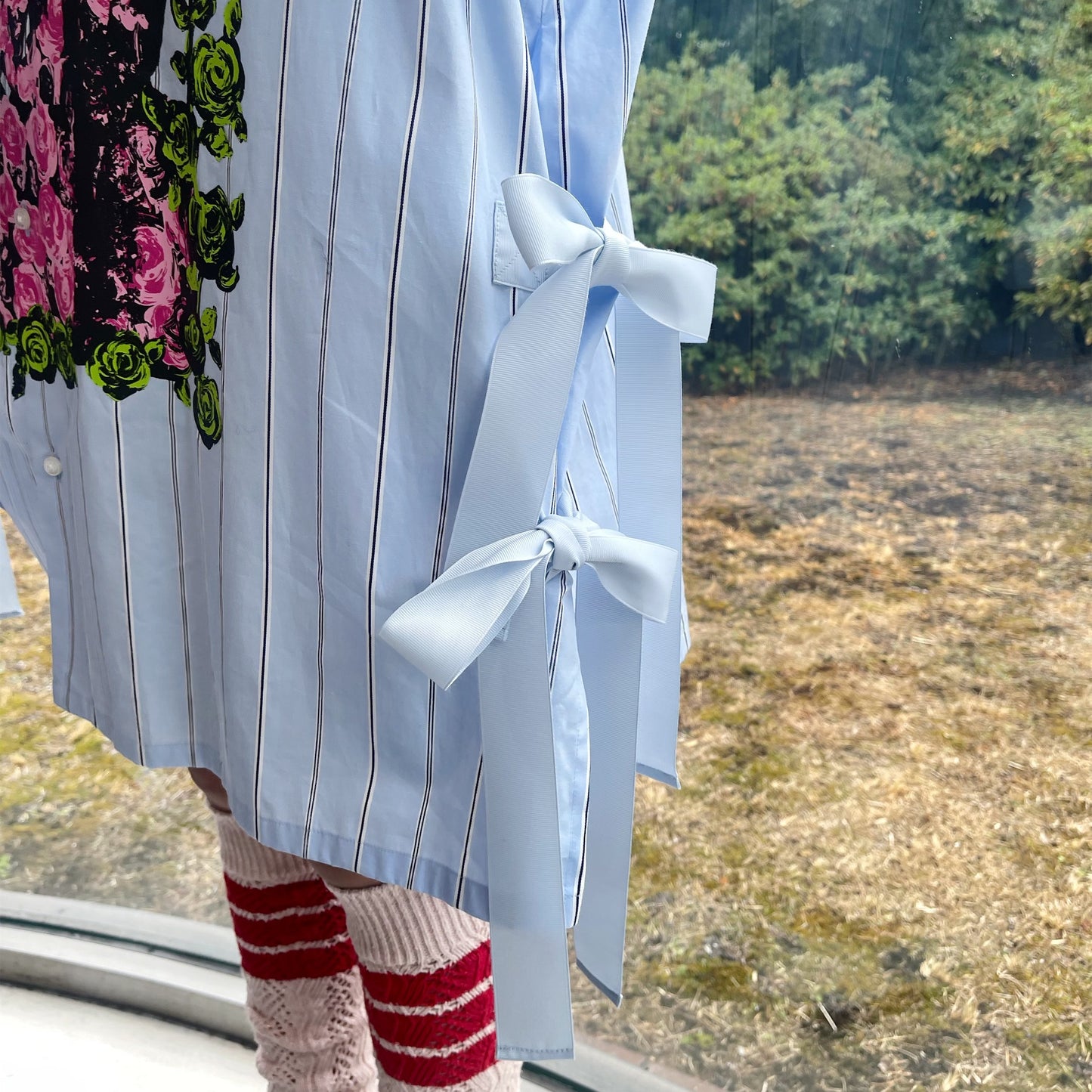 GIRLS SHIRT / BLUE STRIPE / ストライプシャツ / MAYA SHIBASAKIコラボレーション