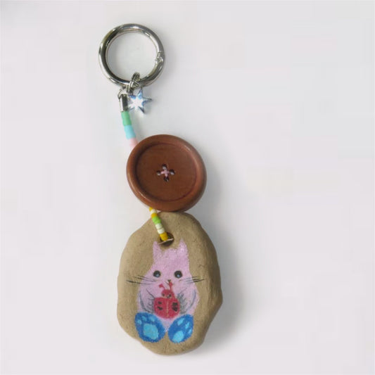 【uou_cute】Key ring A / クレイキーリング