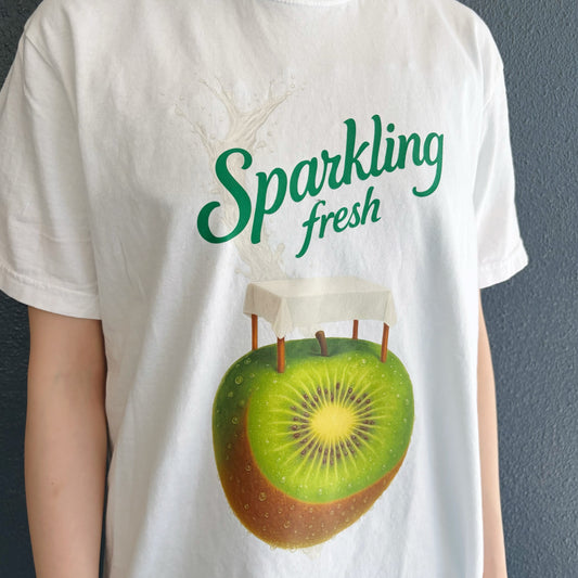 SOUVENIR T-SHIRT SPARKLING / WHITE / グラフィックTシャツ