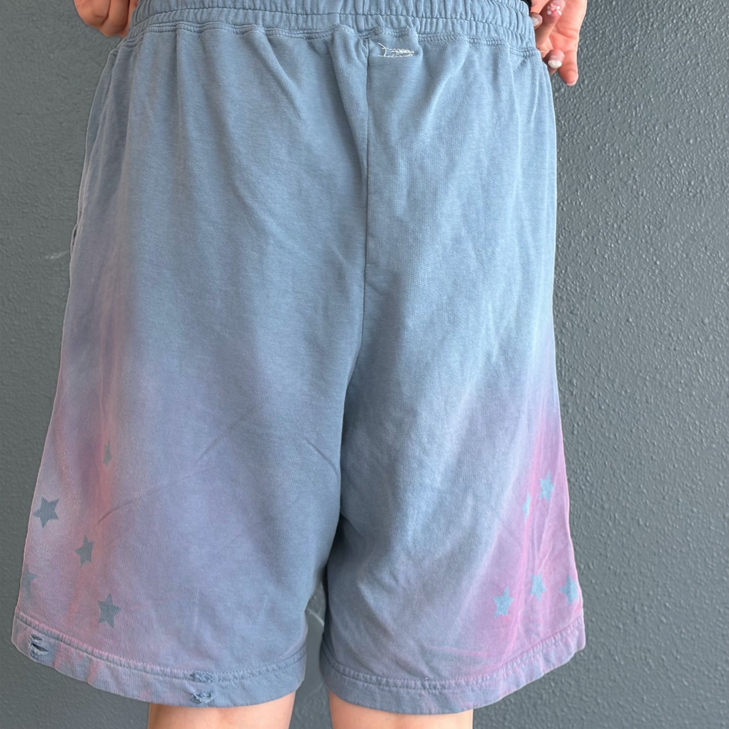 Paint half pants / NAVY / ペイントハーフパンツ