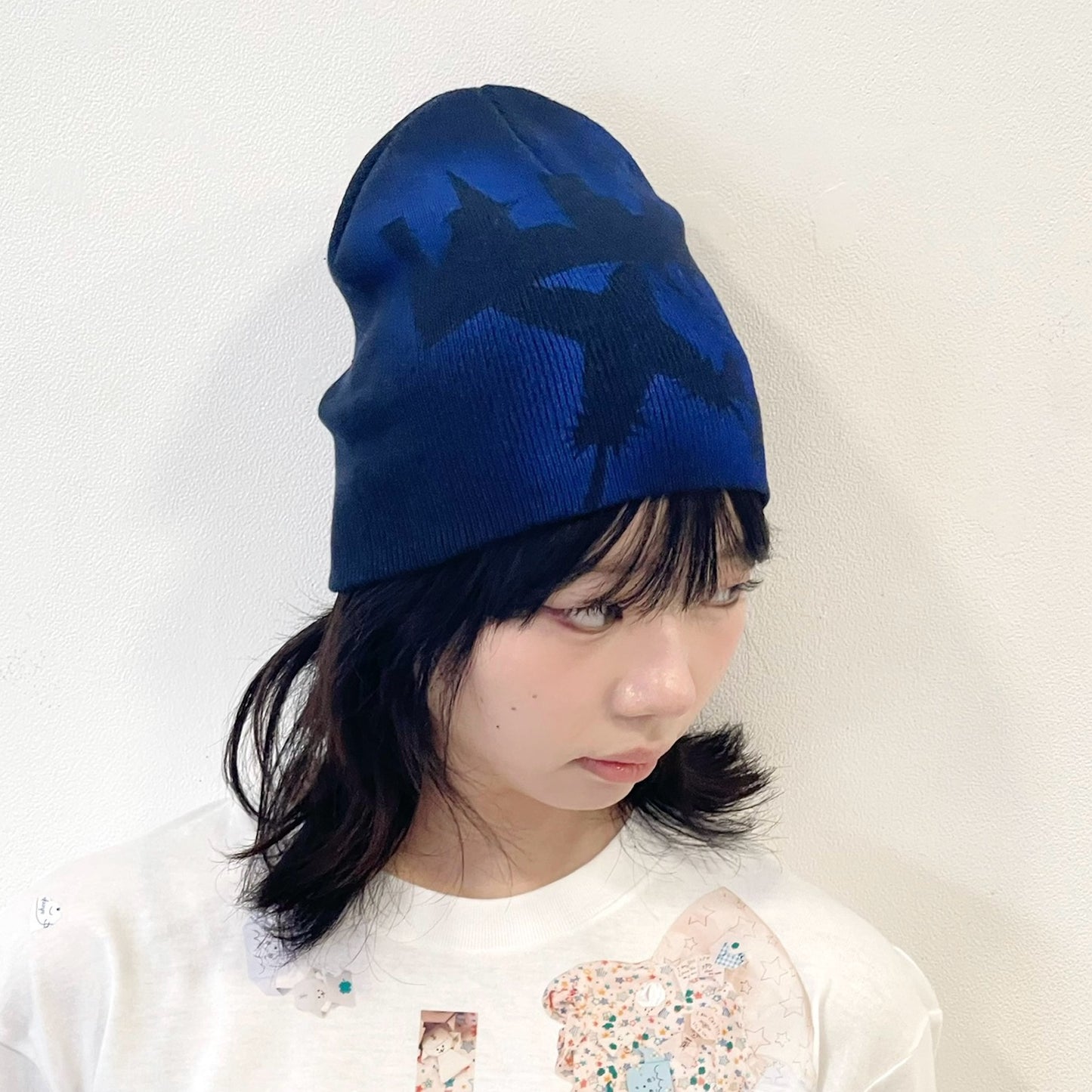 【SHEEP SOUVENIR】sheep playing in town beanie / navy / スプレービーニー