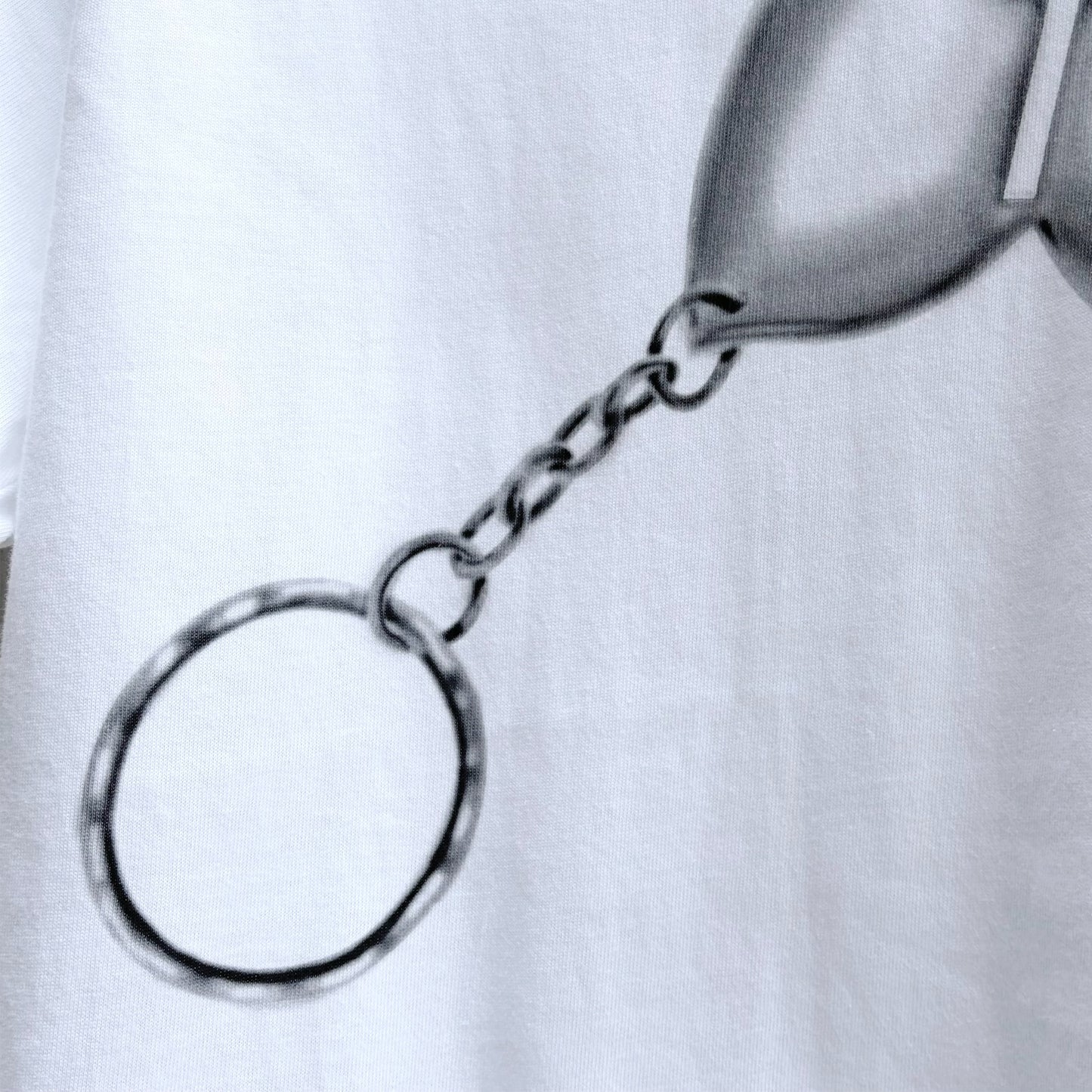 shell key chain print t shirt / white / オリジナルグラフィックTシャツ