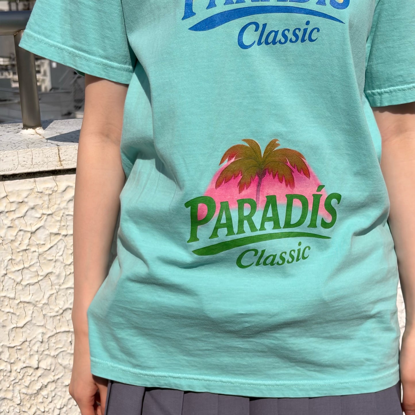 SOUVENIR T-SHIRT PARADIS / MINT / グラフィックTシャツ