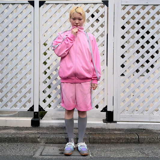 VAPOR FADE TSHORTS / PINK / エアブラシトラックショーツ