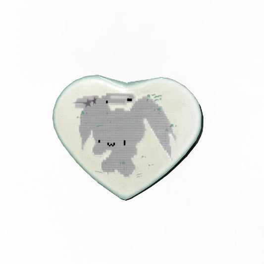 【alldollscode】badge（heart/ glow-in-the-dark） / バッジ