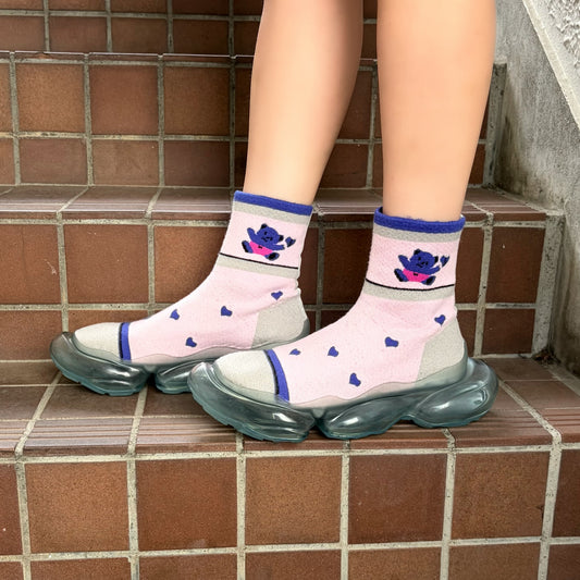 MIRAGE FANCY SOCKS / PINK / ソックスシューズ