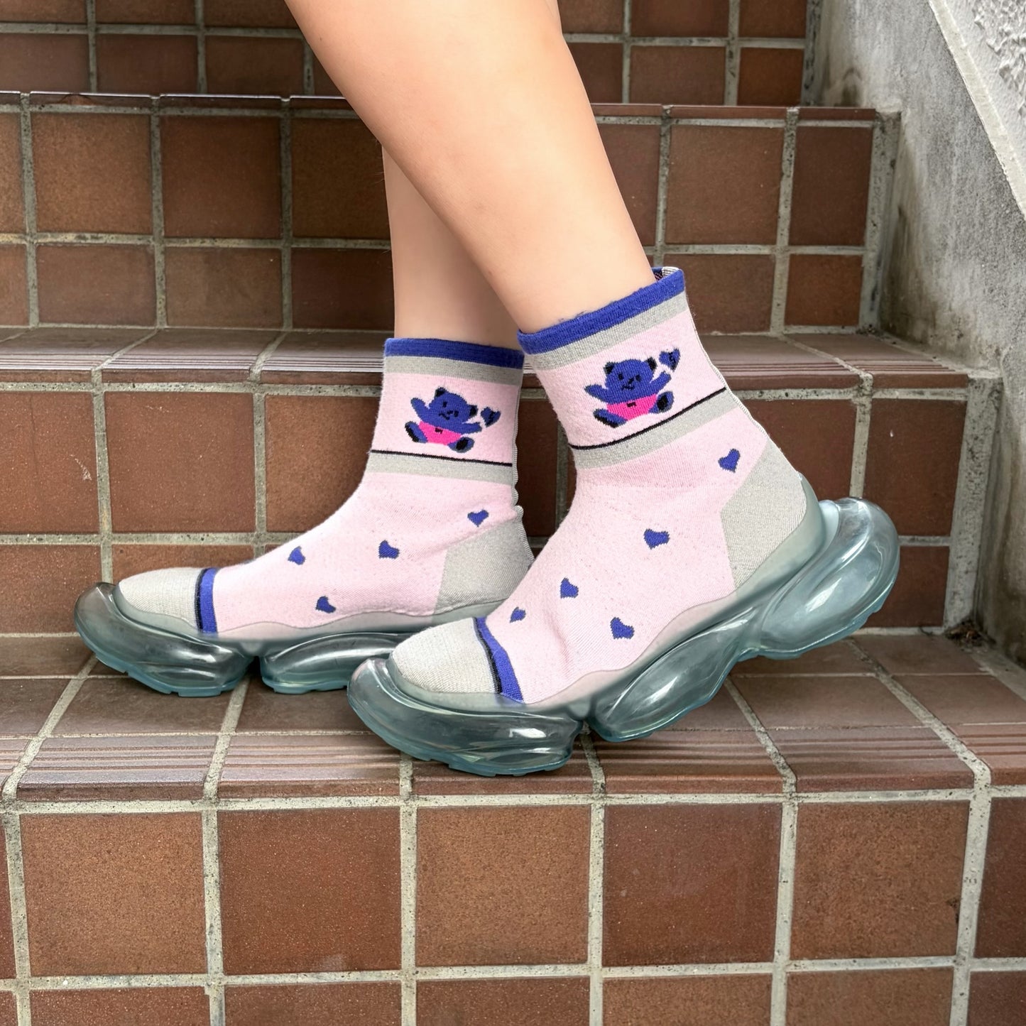 MIRAGE FANCY SOCKS / PINK / ソックスシューズ