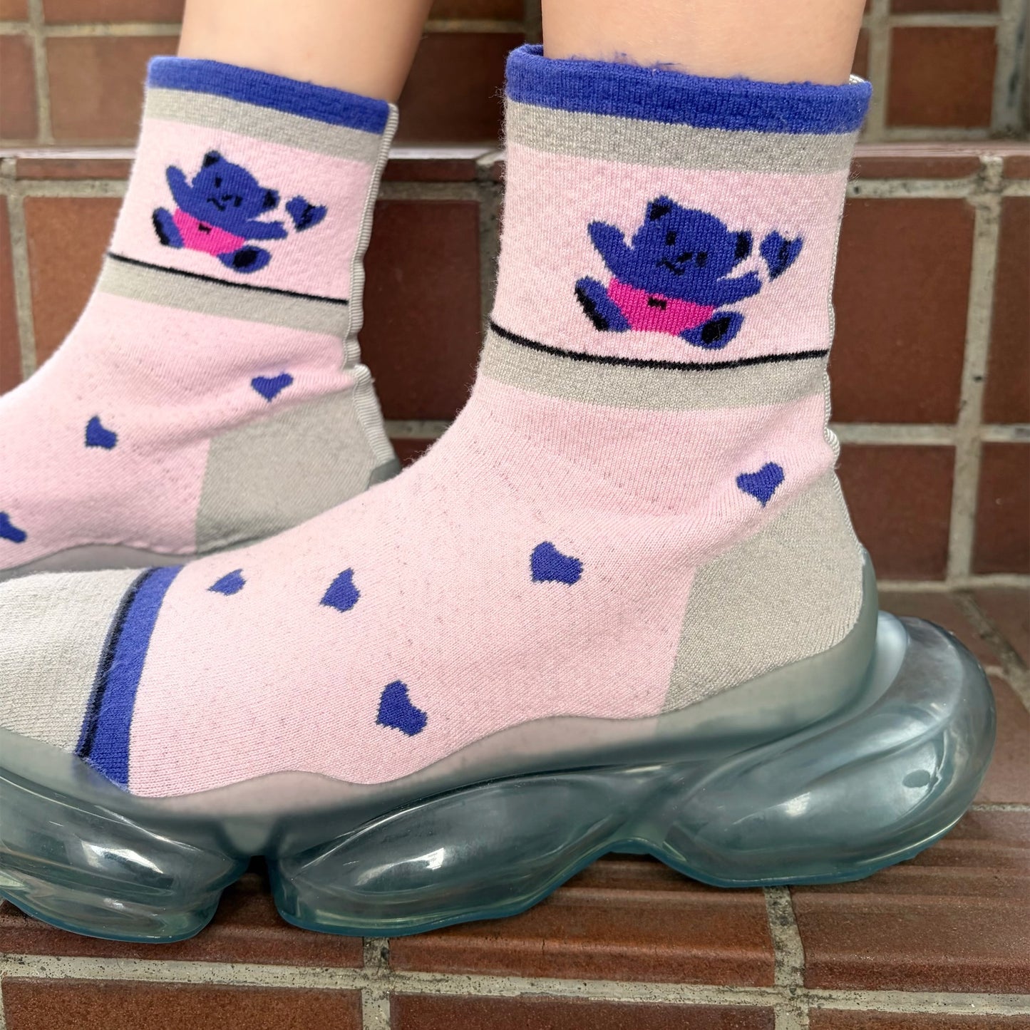 MIRAGE FANCY SOCKS / PINK / ソックスシューズ