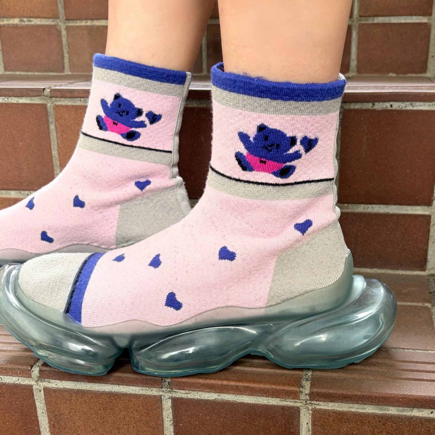 MIRAGE FANCY SOCKS / PINK / ソックスシューズ