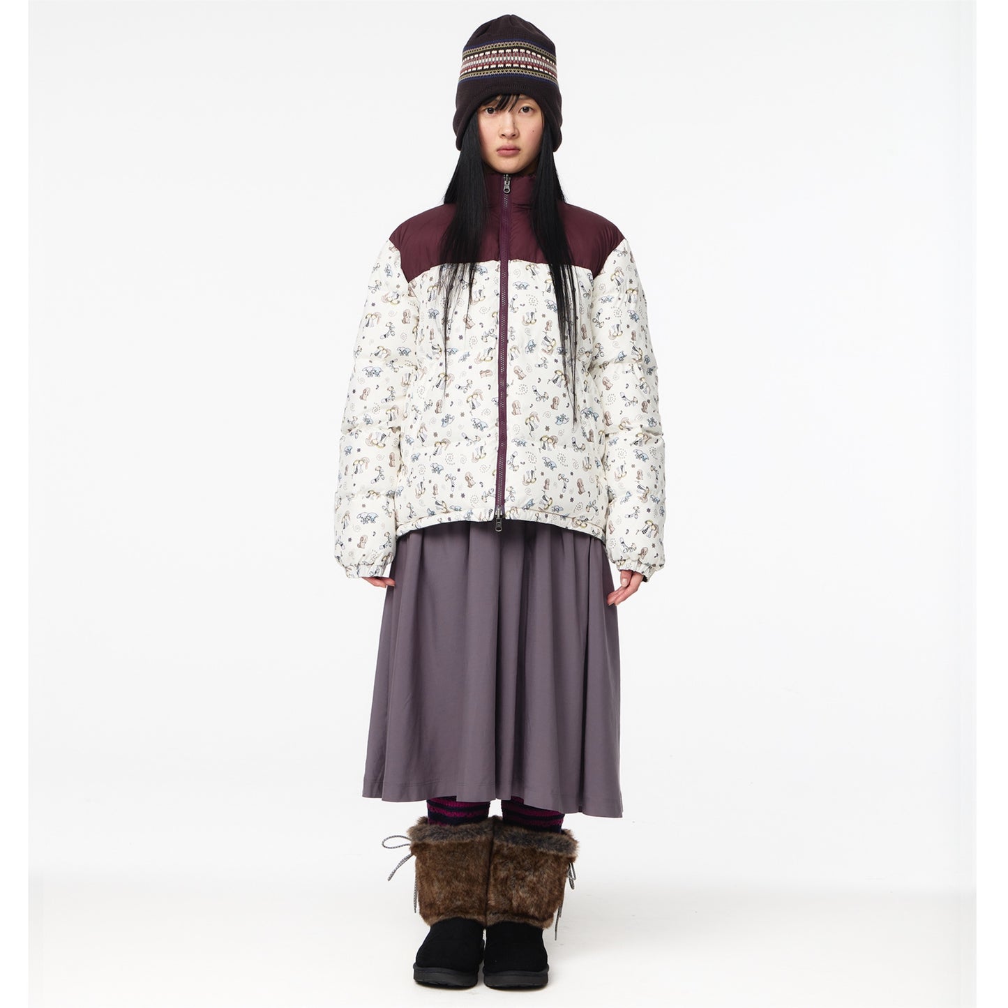 REVERSIBLE DOWN JACKET / KHAKI / リバーシブルダウンジャケット