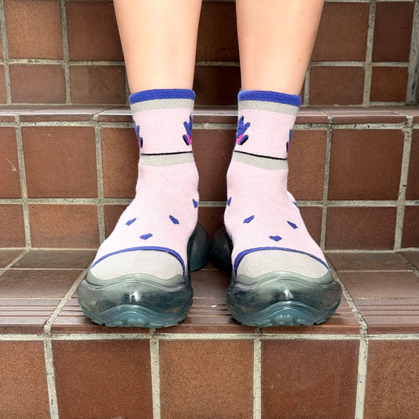 MIRAGE FANCY SOCKS / PINK / ソックスシューズ