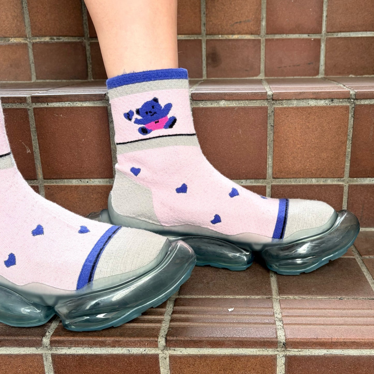 MIRAGE FANCY SOCKS / PINK / ソックスシューズ