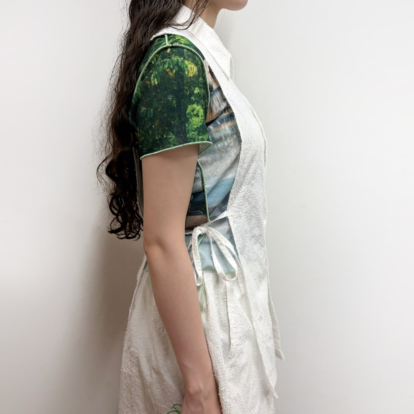 sleeveless shirt / white / ノースリーブシャツ