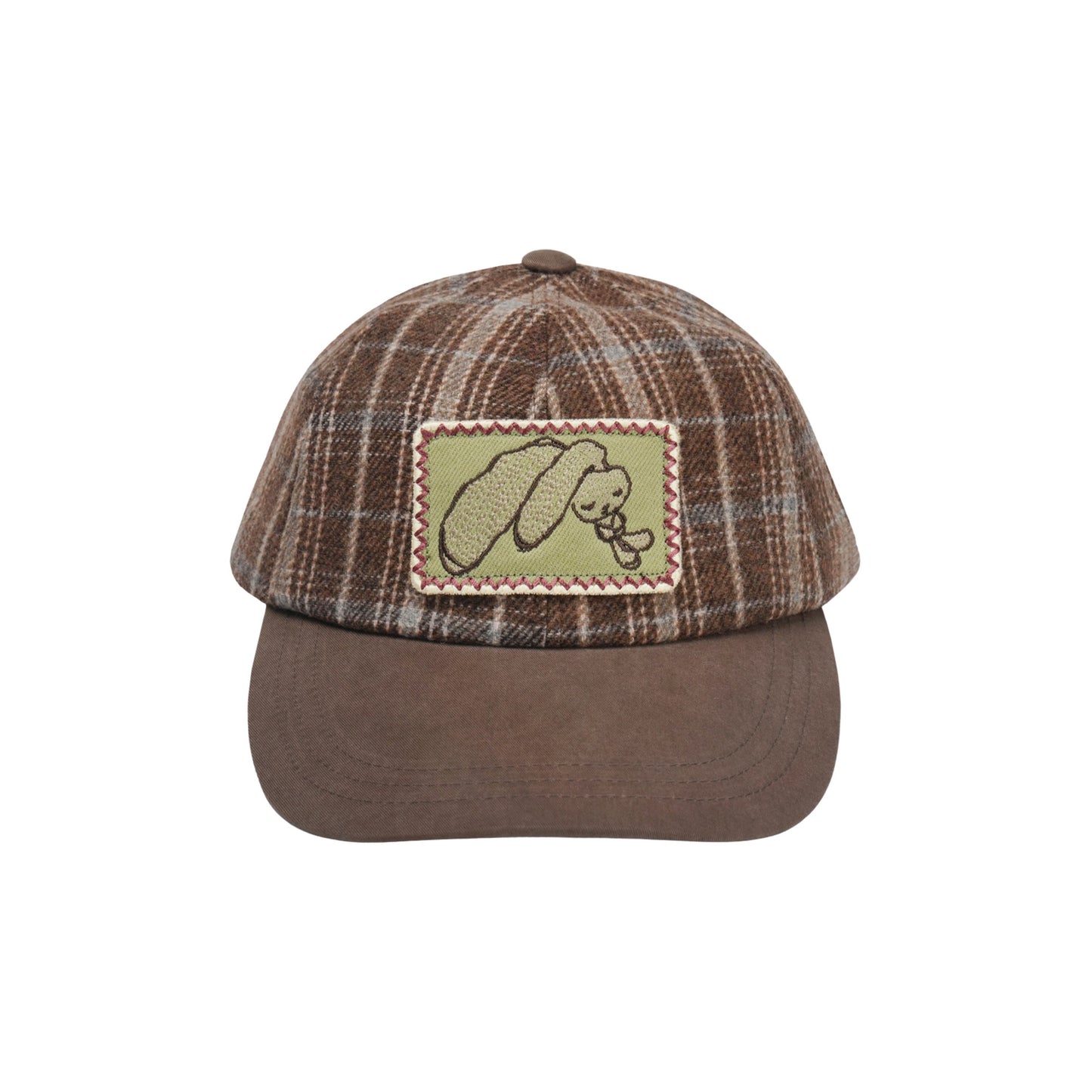 TEJI BUNNY EMBLEM CAP / BROWN / コラボレーショングラフィック刺繍キャップ