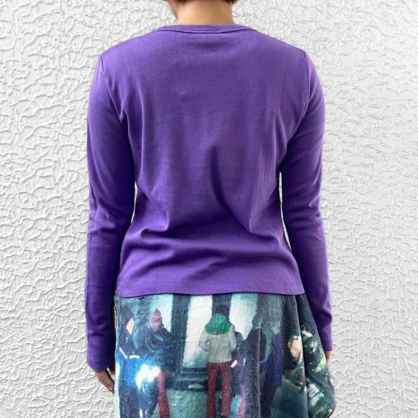 Lou reed longsleeve / purple / エアブラシロングスリーブTシャツ
