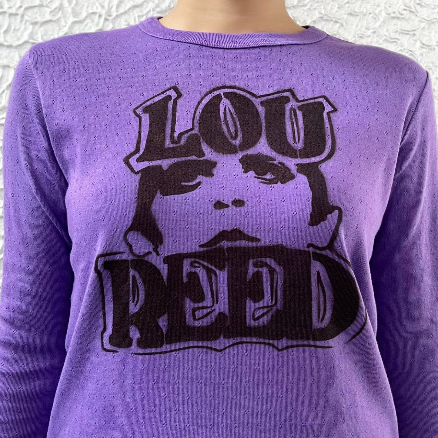 Lou reed longsleeve / purple / エアブラシロングスリーブTシャツ